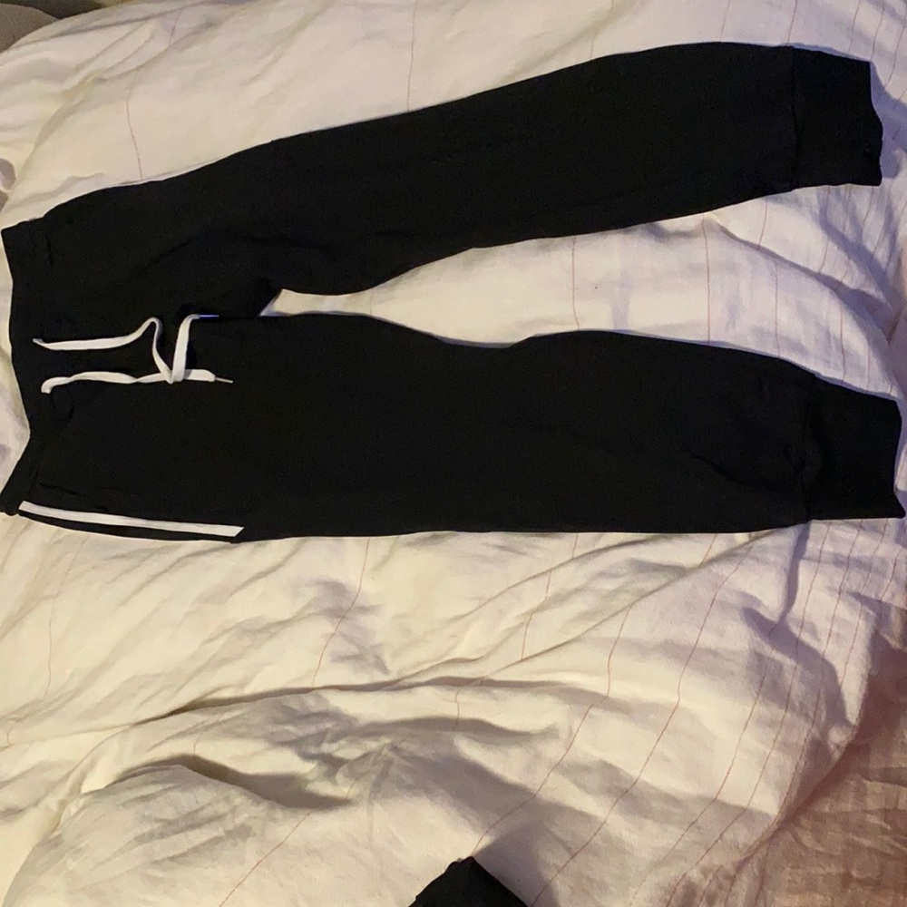 Black buff bunny joggers